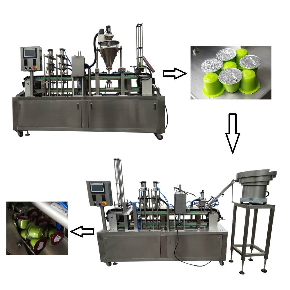 kfp-1 automatic coffee capsule filling and sealing line